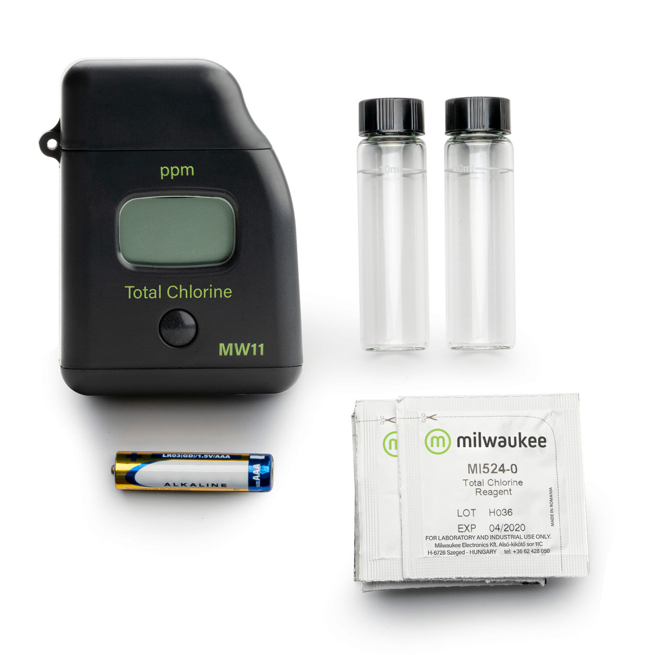 Milwaukee MW11 Digital Total Chlorine Tester Milwaukee Instruments