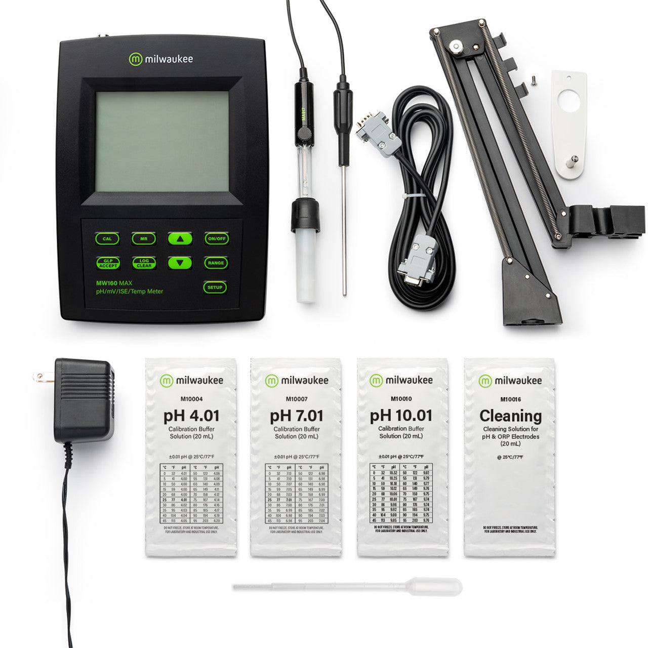 Milwaukee MW160 MAX pH/ORP/ISE/Temp Logging Bench Meter Milwaukee Instruments