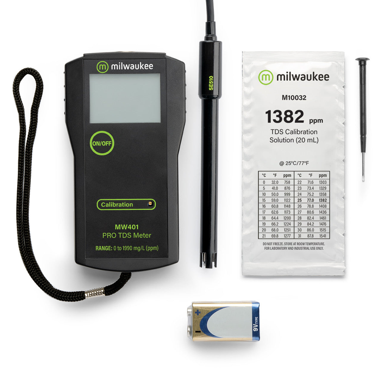 Milwaukee MW401 PRO Low Range Total Dissolved Solids Meter Milwaukee Instruments