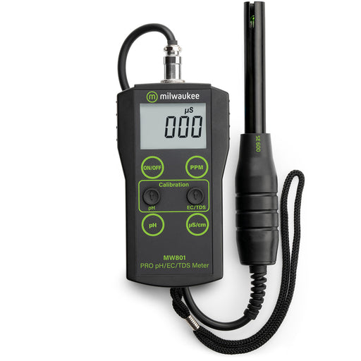 Milwaukee MW801 PRO 3-in-1 Low Range pH, EC, TDS Combo Meter with ATC Milwaukee Instruments