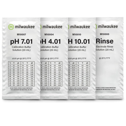 Milwaukee FRESH-START Starter Solution Sachet Kit for pH Meters and Testers Milwaukee Instruments