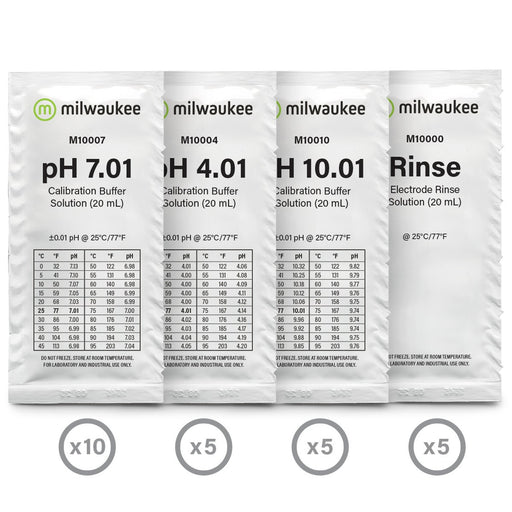 Milwaukee FRESH-START Starter Solution Sachet Kit for pH Meters and Testers Milwaukee Instruments