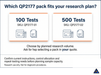 QP2177 pack selection: QP2177-01 100 Tests and QP2177-02 500 Tests