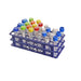 MTC Bio Test Tube Racks – 90-Place 12–14 mm & 60-Place 15–17 mm, Autoclavable PP, 5/Pack R1117 | 60-place, 15–17 mm tubes, 5 racks Test Tube Racks MTC Bio