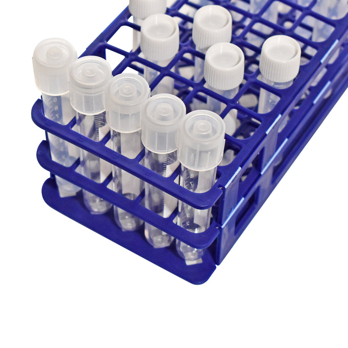 MTC Bio Test Tube Racks – 90-Place 12–14 mm & 60-Place 15–17 mm, Autoclavable PP, 5/Pack Test Tube Racks MTC Bio