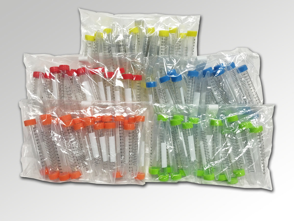 MTC Bio SpectraTube™ Rainbow-Cap Centrifuge Tubes – 15 & 50 mL — manufacturer image