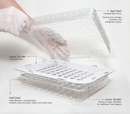 Heathrow Scientific Test n’ Toss Disposable Tube Rack | 18710 Heathrow Scientific