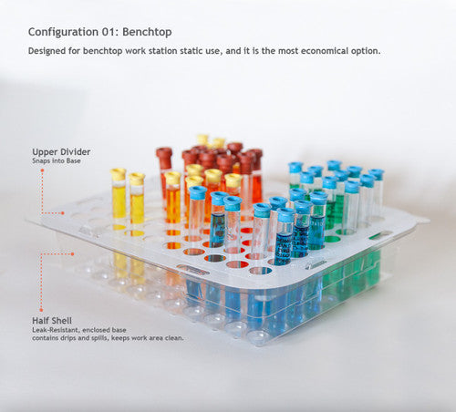 Heathrow Scientific Test n’ Toss Disposable Tube Rack | 18710 Heathrow Scientific