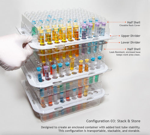 Heathrow Scientific Test n’ Toss Disposable Tube Rack | 18710 Heathrow Scientific