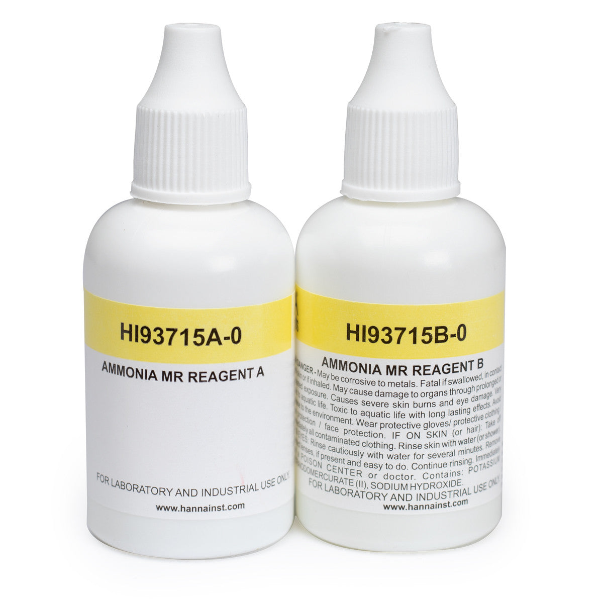 Hanna HI93715 Ammonia MR Reagents, 100 or 300 Tests 300 tests | HI93715-03 Photometer Reagents Hanna Instruments