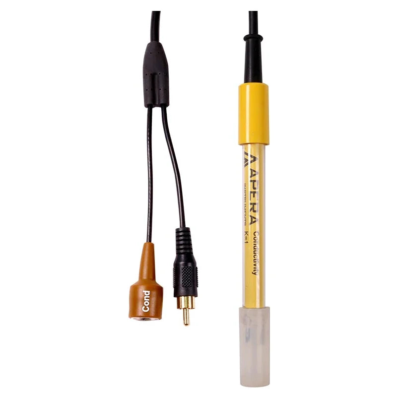 Apera 2401 Series Glass Conductivity Electrode, K=1: 2401-C or 2401T-F Conductivity Electrode Apera Instruments