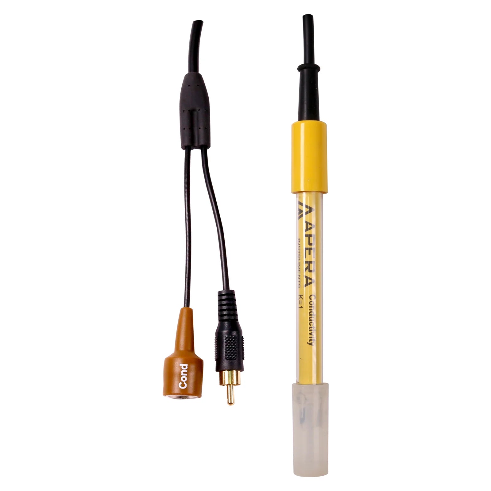 Apera 2401 Series Glass Conductivity Electrode, K=1: 2401-C or 2401T-F 2401T-F – BNC RCA with temp sensor Conductivity Electrode Apera Instruments
