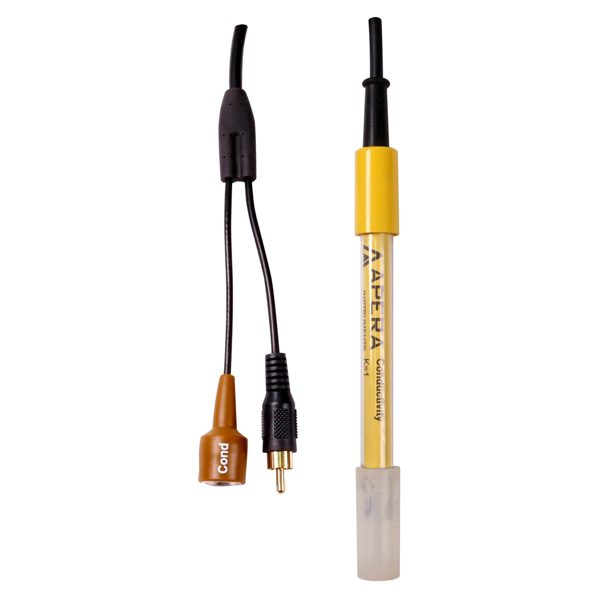 Apera 2401 Series Glass Conductivity Electrode, K=1: 2401-C or 2401T-F 2401T-F – BNC RCA with temp sensor Conductivity Electrode Apera Instruments
