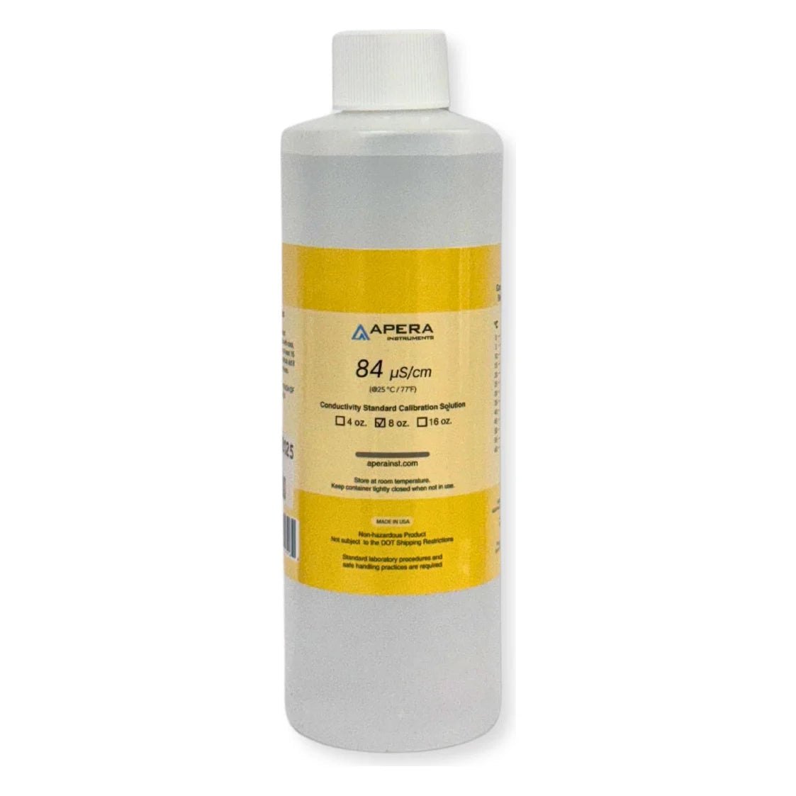 Apera 84 µS/cm conductivity calibration standard, 8 oz bottle