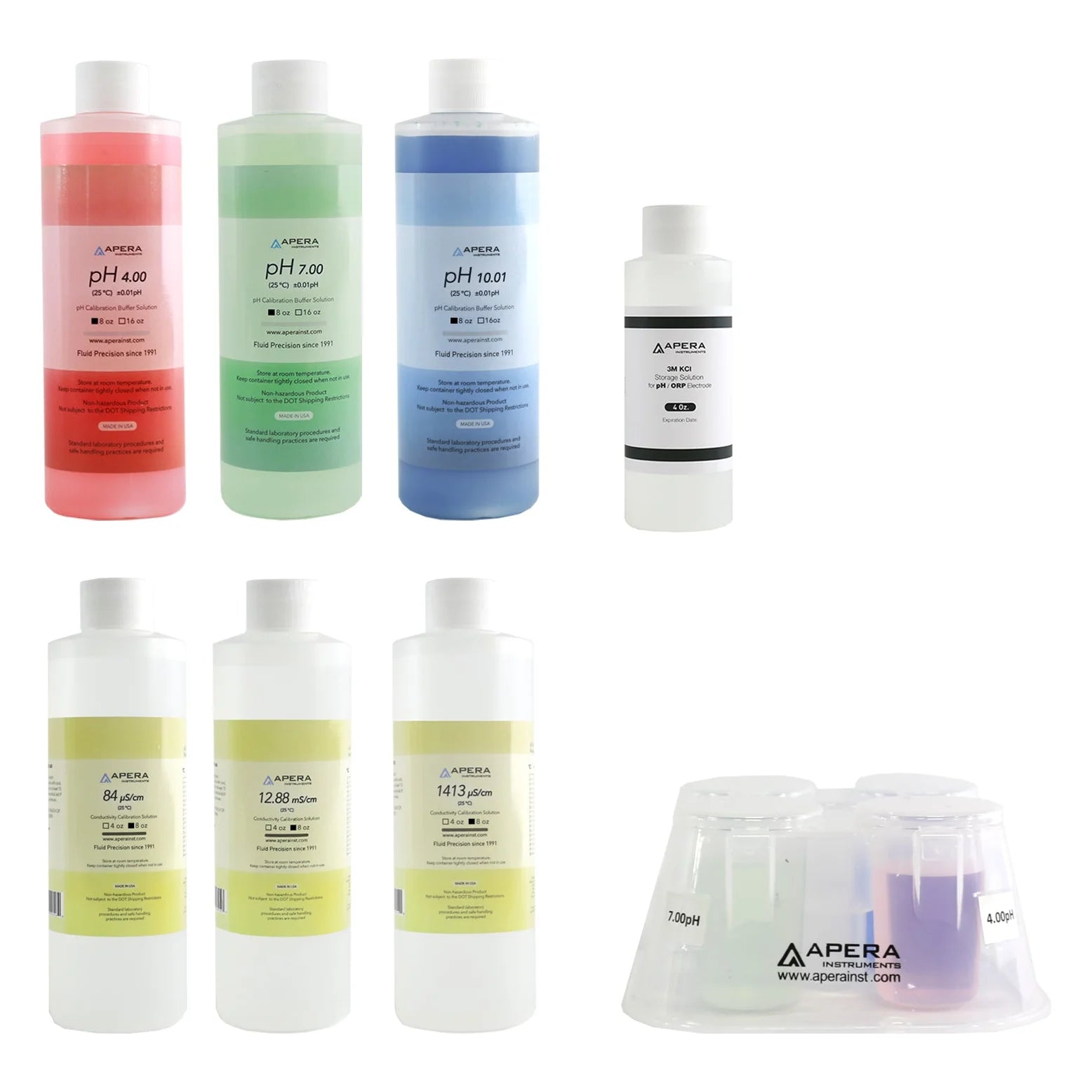 Apera AI1112 pH and conductivity calibration kit