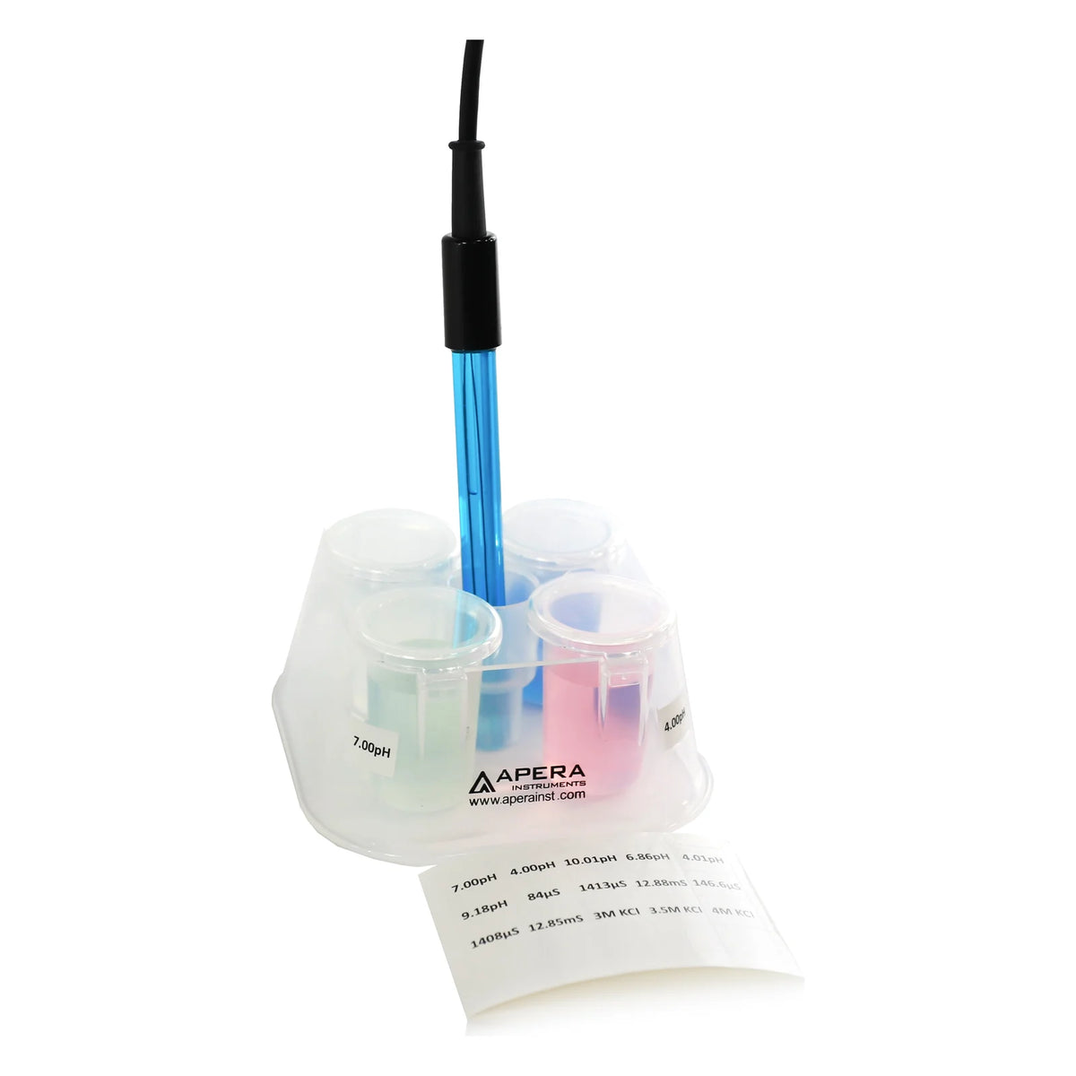 Apera CalPod calibration solution organizer in use