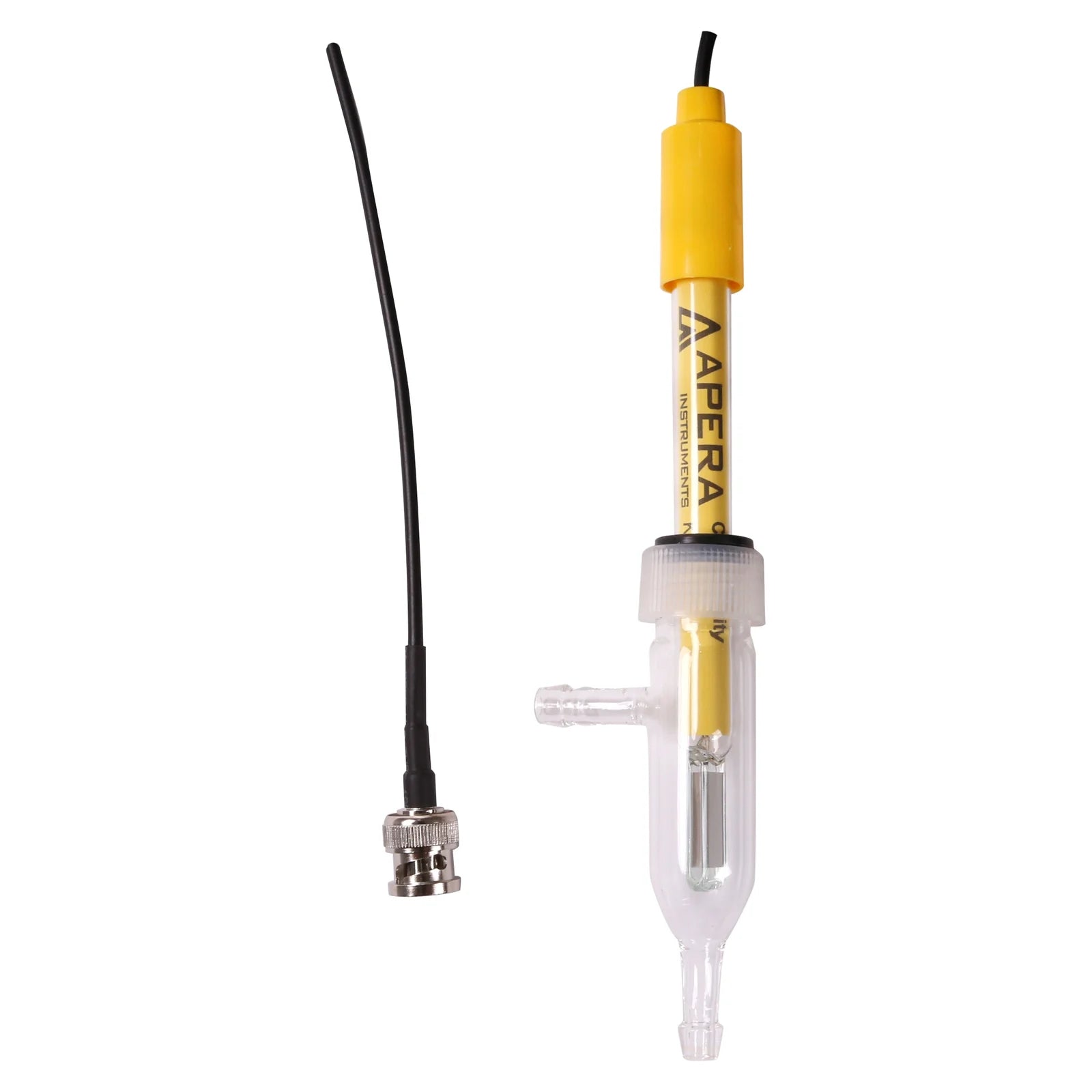 Apera DJS-0.1 Pure Water Conductivity Electrode, K=0.1, with Flow Cell: DJS-0.1-C or DJS-0.1-F Conductivity Electrode Apera Instruments