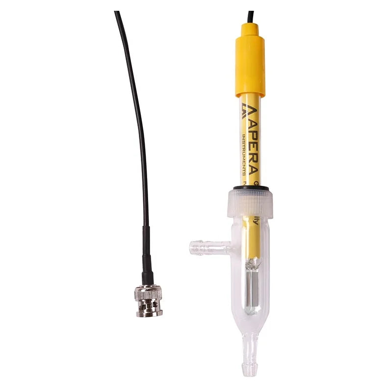 Apera DJS-0.1 Pure Water Conductivity Electrode, K=0.1, with Flow Cell: DJS-0.1-C or DJS-0.1-F DJS-0.1-C – BNC Conductivity Electrode Apera Instruments