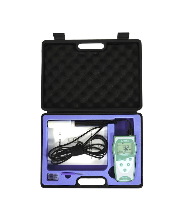 Apera DO850 Portable Optical Dissolved Oxygen Meter Kit, 10-ft Cable | AI480 Portable Optical Dissolved Oxygen Meter Apera Instruments
