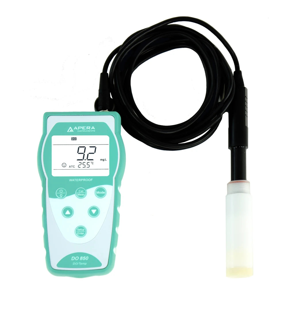 Apera DO850 Portable Optical Dissolved Oxygen Meter Kit, 10-ft Cable | AI480 Portable Optical Dissolved Oxygen Meter Apera Instruments