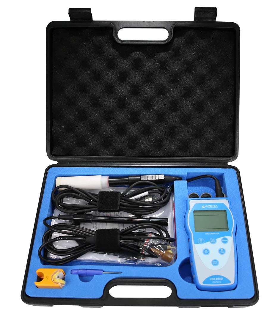 Apera DO8500 Portable Optical Dissolved Oxygen Meter Kit, 10-ft Cable | AI485 Portable Optical Dissolved Oxygen Meter Apera Instruments