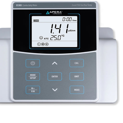 Apera EC800 Laboratory Benchtop Conductivity Meter Kit with 2301T-F Electrode Benchtop Conductivity Meter Apera Instruments