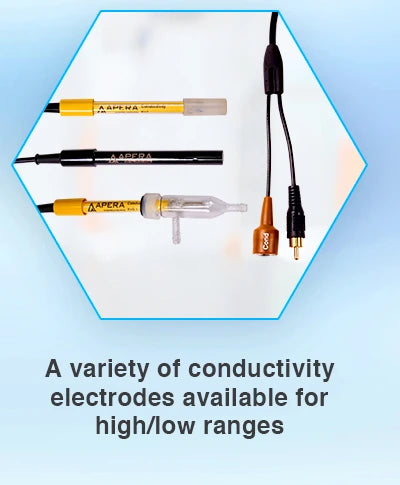 Apera EC800 Laboratory Benchtop Conductivity Meter Kit with 2301T-F Electrode Benchtop Conductivity Meter Apera Instruments