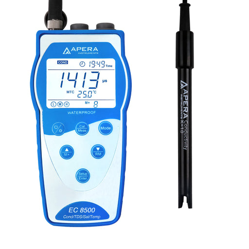 Apera EC8500 Portable Conductivity Meter Kit with 2301T-S Probe Default Title Portable Conductivity Meter Apera Instruments