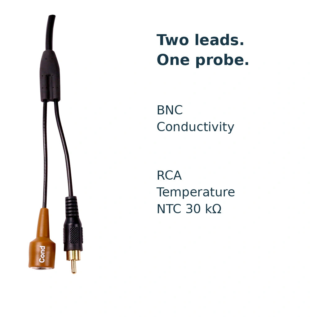 Actual 2401T-F connector detail with BNC conductivity and RCA temperature labels