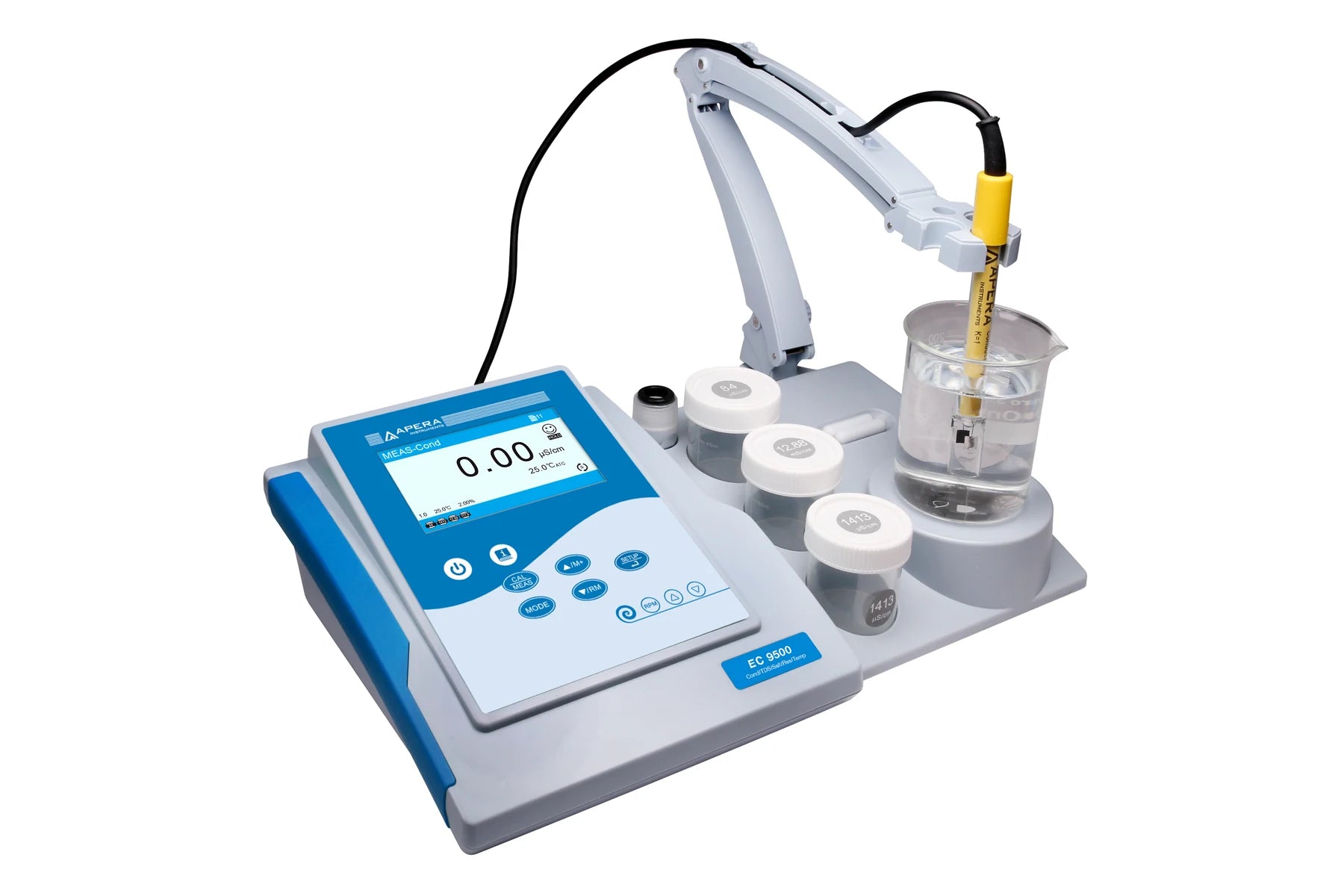 EC9500 conductivity meter with 606 TestBench and 2401T-F glass probe