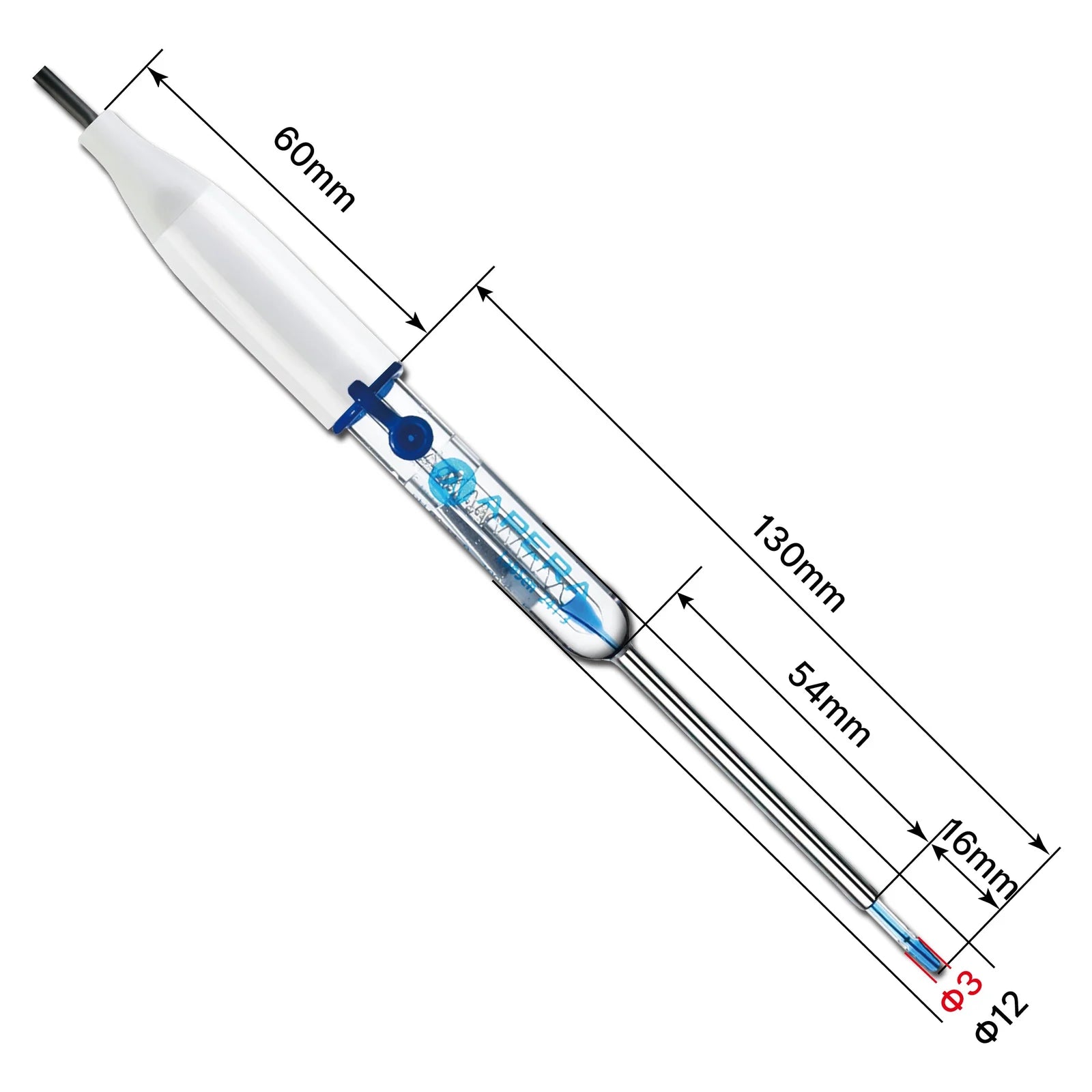 Apera LabSen 241-3 / 241-3SP / 241-180 Refillable Micro pH Electrode for Micro-Volume Samples and NMR Tubes LabSen 241-3SP – protein-containing micro samples pH Electrode Apera Instruments