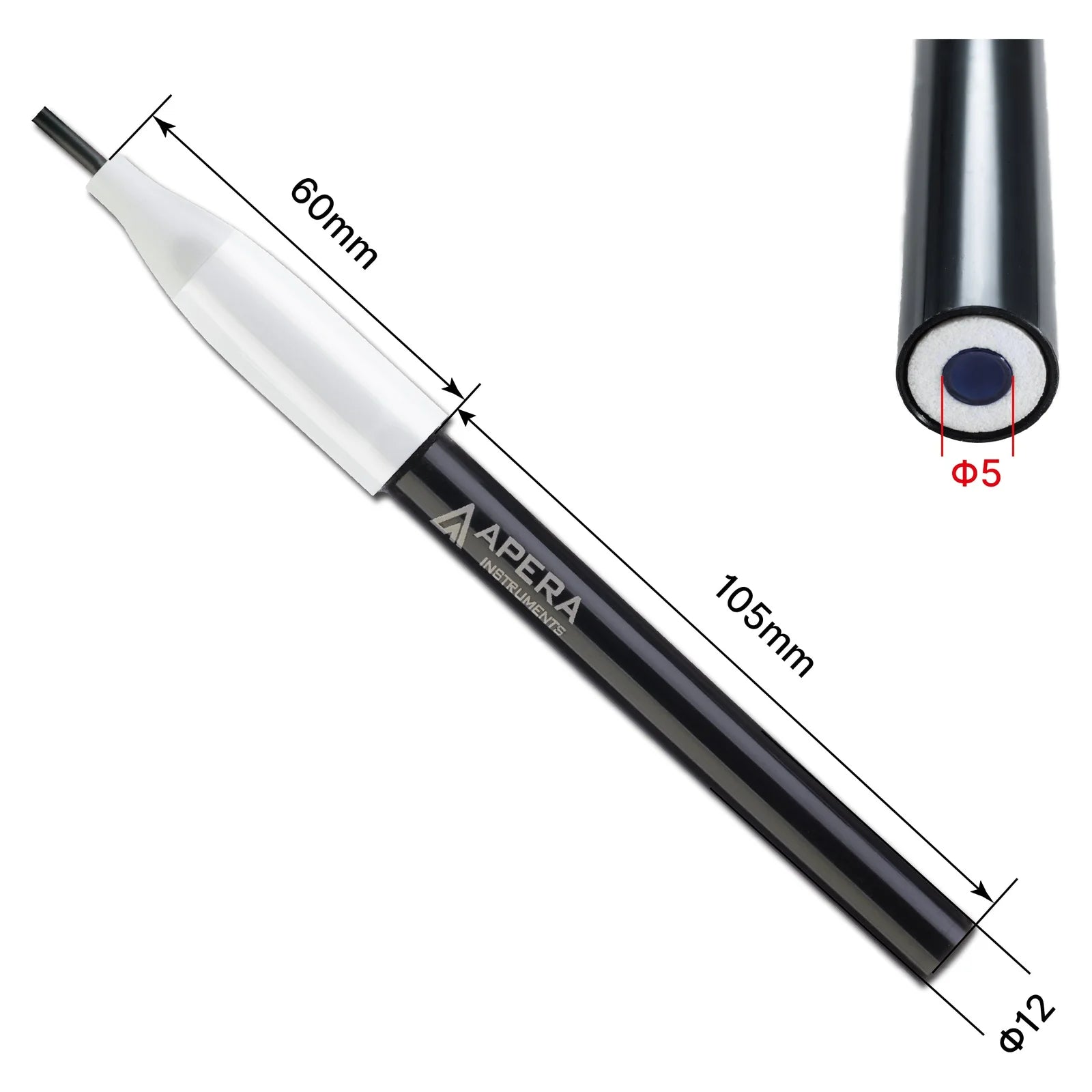 Apera LabSen 371 / 373 Flat-Membrane pH Electrode for Surface Testing pH Electrode Apera Instruments