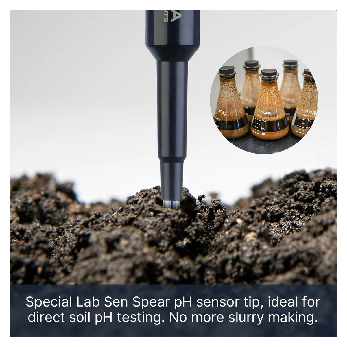 Apera LabSen 551 / 553 Spear pH Electrode for Direct Soil Testing pH Electrode Apera Instruments