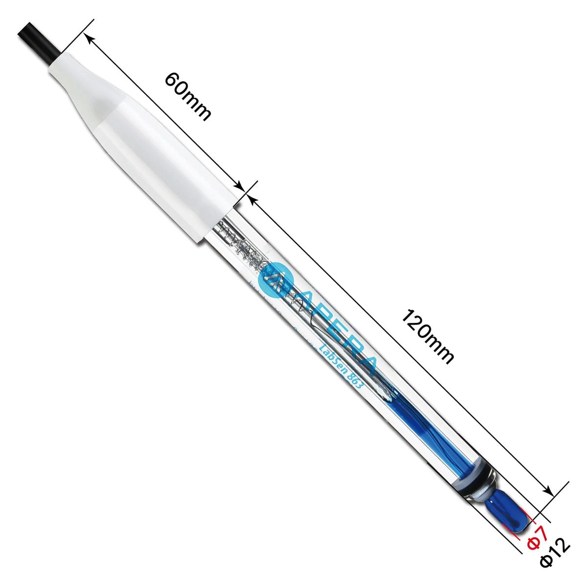 Apera LabSen 861 / 863 / 865 pH Electrode for High-Temperature and Caustic Solutions to 130°C pH Electrode Apera Instruments