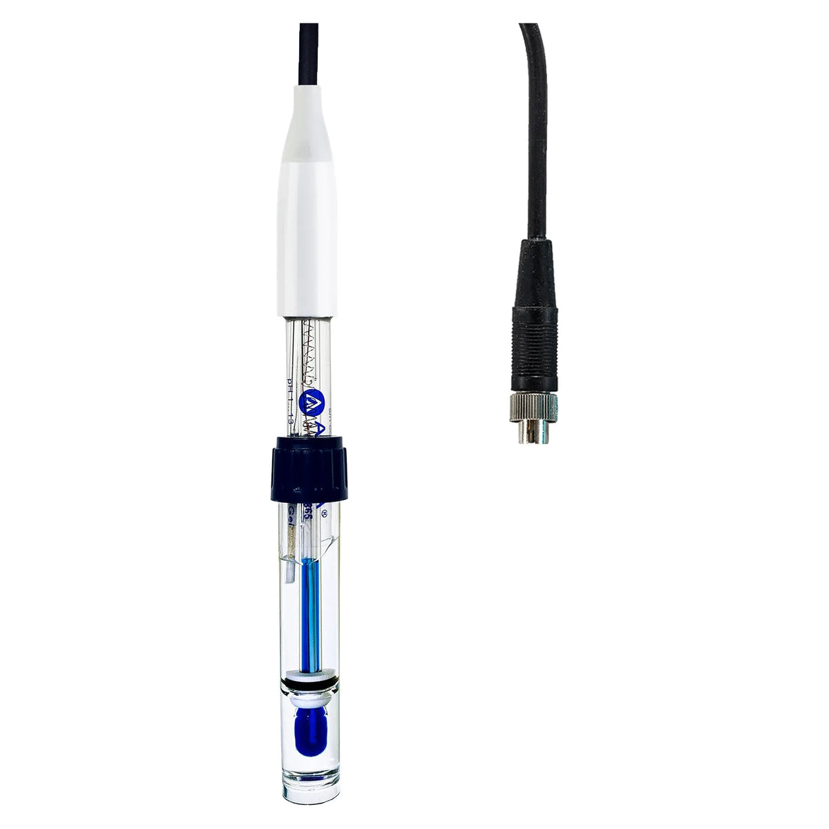 Apera LabSen 861 / 863 / 865 pH Electrode for High-Temperature and Caustic Solutions to 130°C LabSen 865 – 8-pin for PH60 PH60Z pH Electrode Apera Instruments