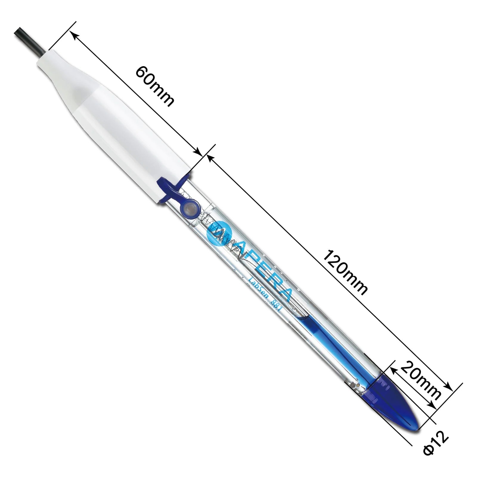 Apera LabSen 881 Refillable pH Electrode for Low-Temperature Solutions down to −25°C, BNC pH Electrode Apera Instruments