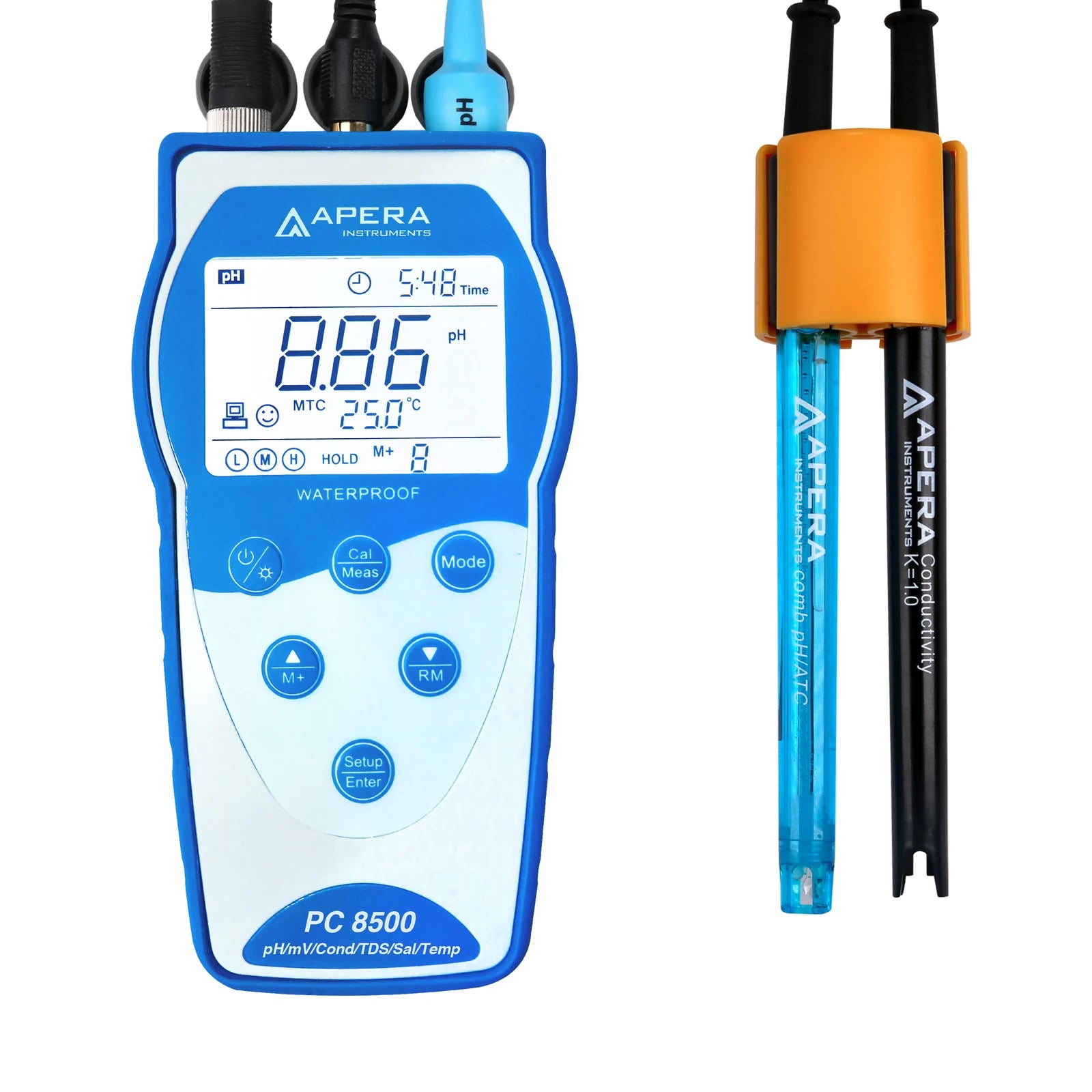 Apera PC8500 Portable pH and Conductivity Meter Kit with USB Data Logging Default Title Portable pH and Conductivity Meter Apera Instruments