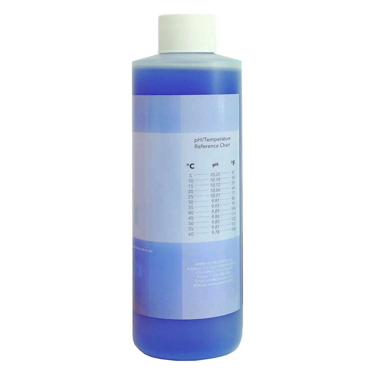 Apera pH 10.01 calibration buffer bottle