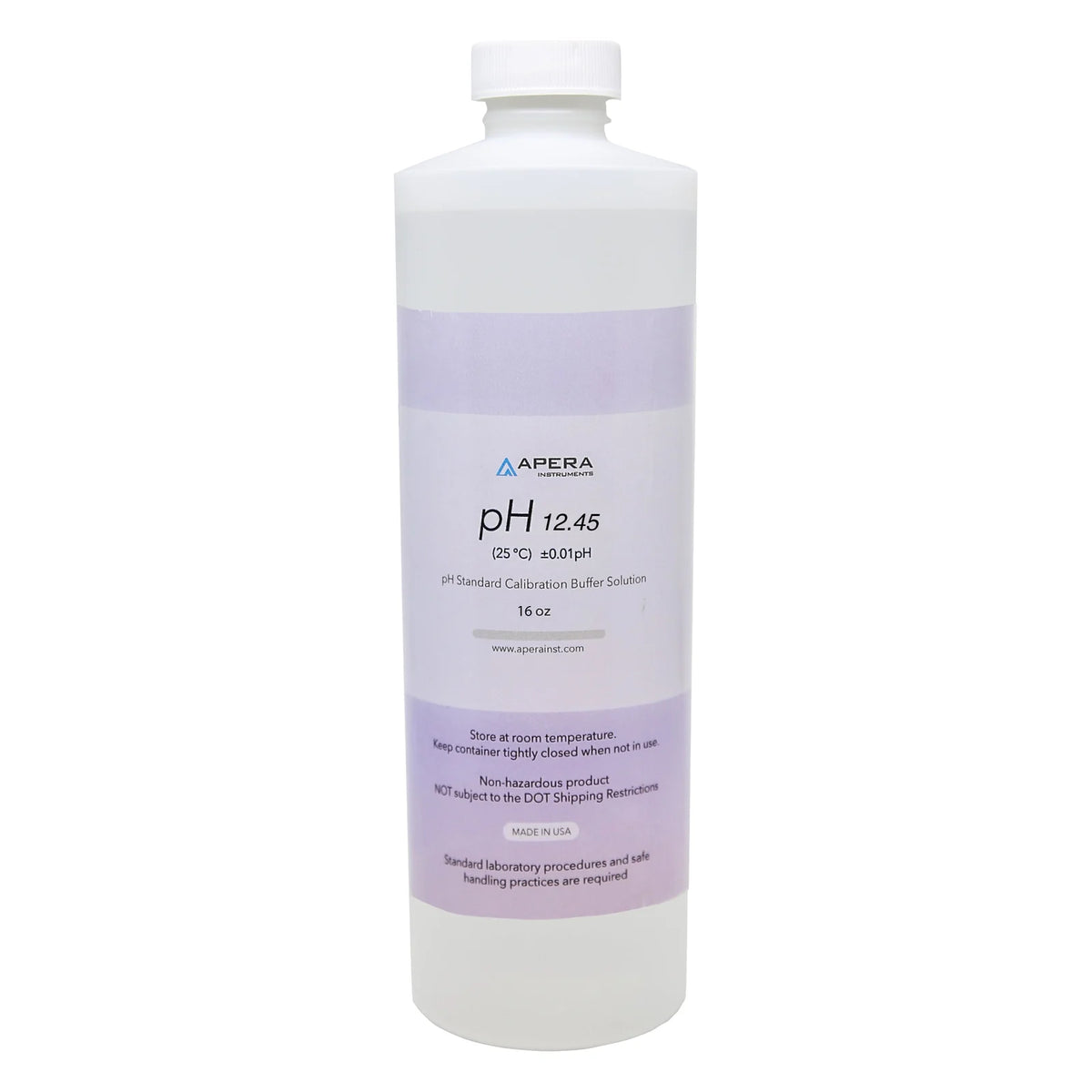 Apera pH 12.45 calibration buffer, 16 oz bottle