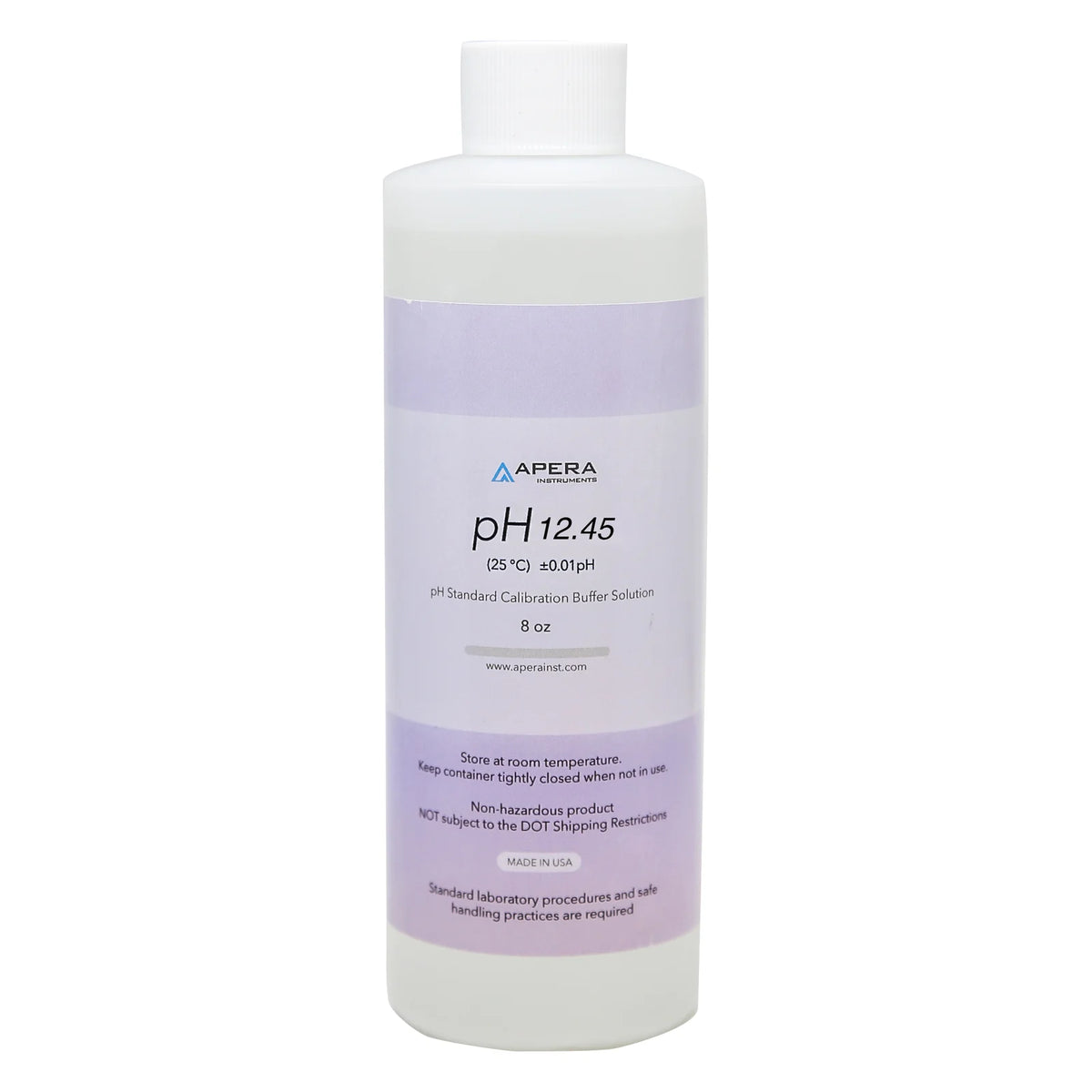 Apera pH 12.45 calibration buffer, 8 oz bottle