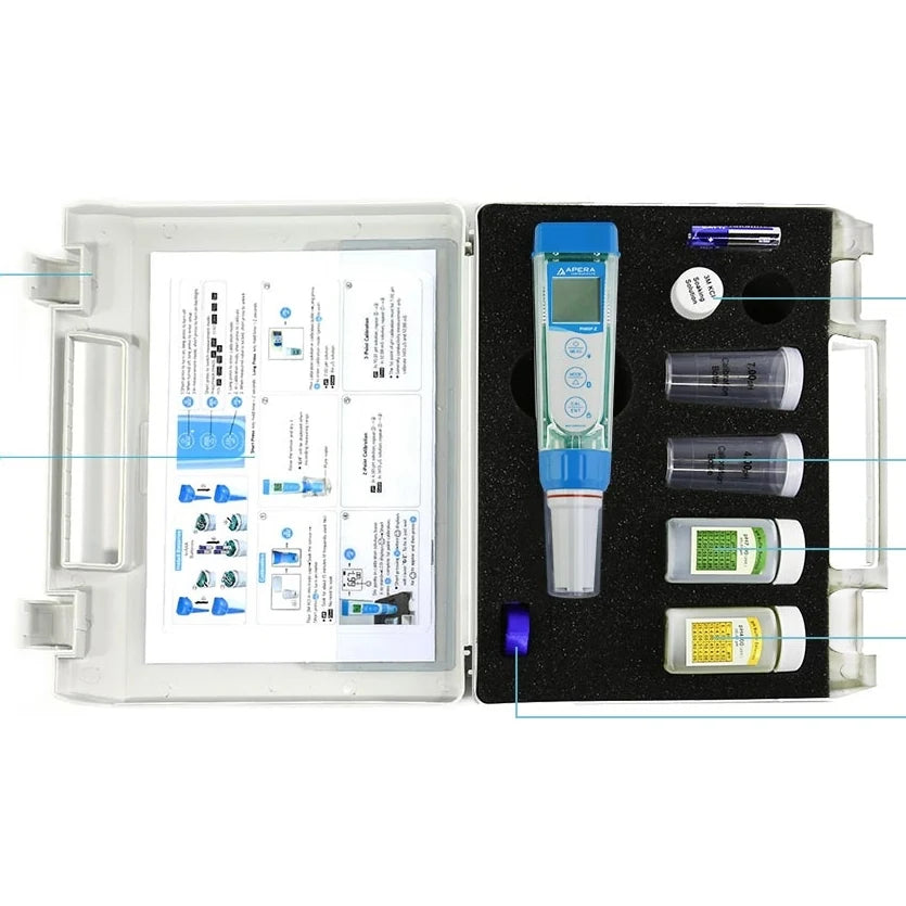 Apera PH60F-Z ZenTest Flat pH Tester Kit Smart pH Tester Apera Instruments