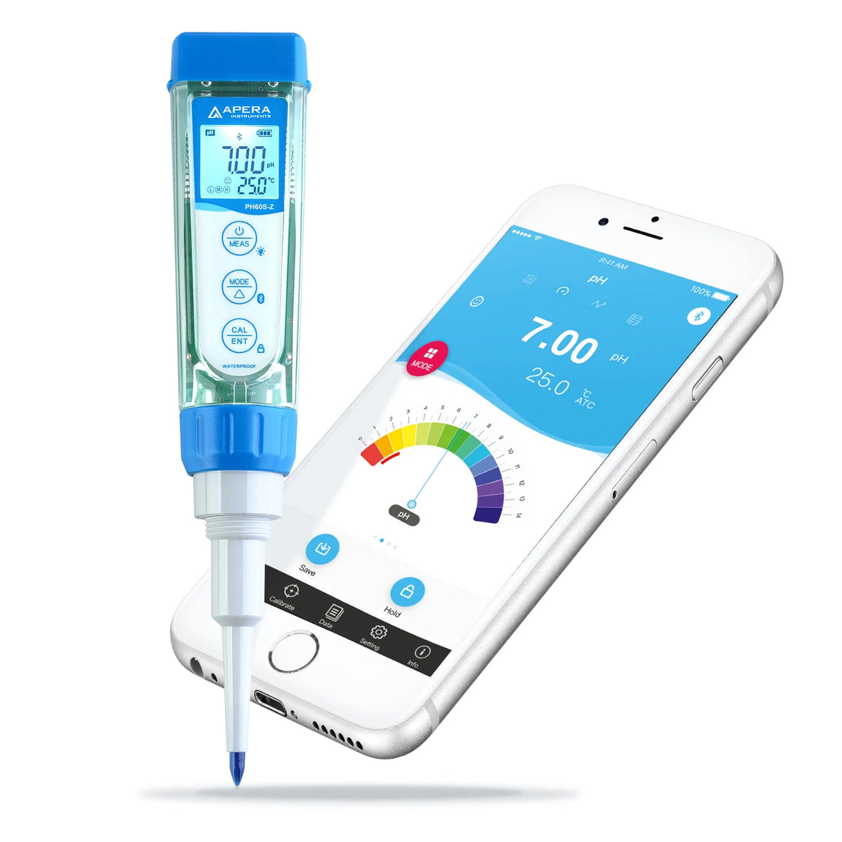 Apera PH60S-Z ZenTest Spear pH Tester Kit Default Title Smart pH Tester Apera Instruments