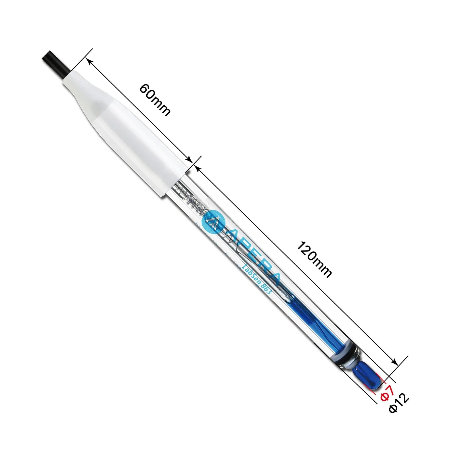 Apera PH60Z-HT electrode dimension drawing