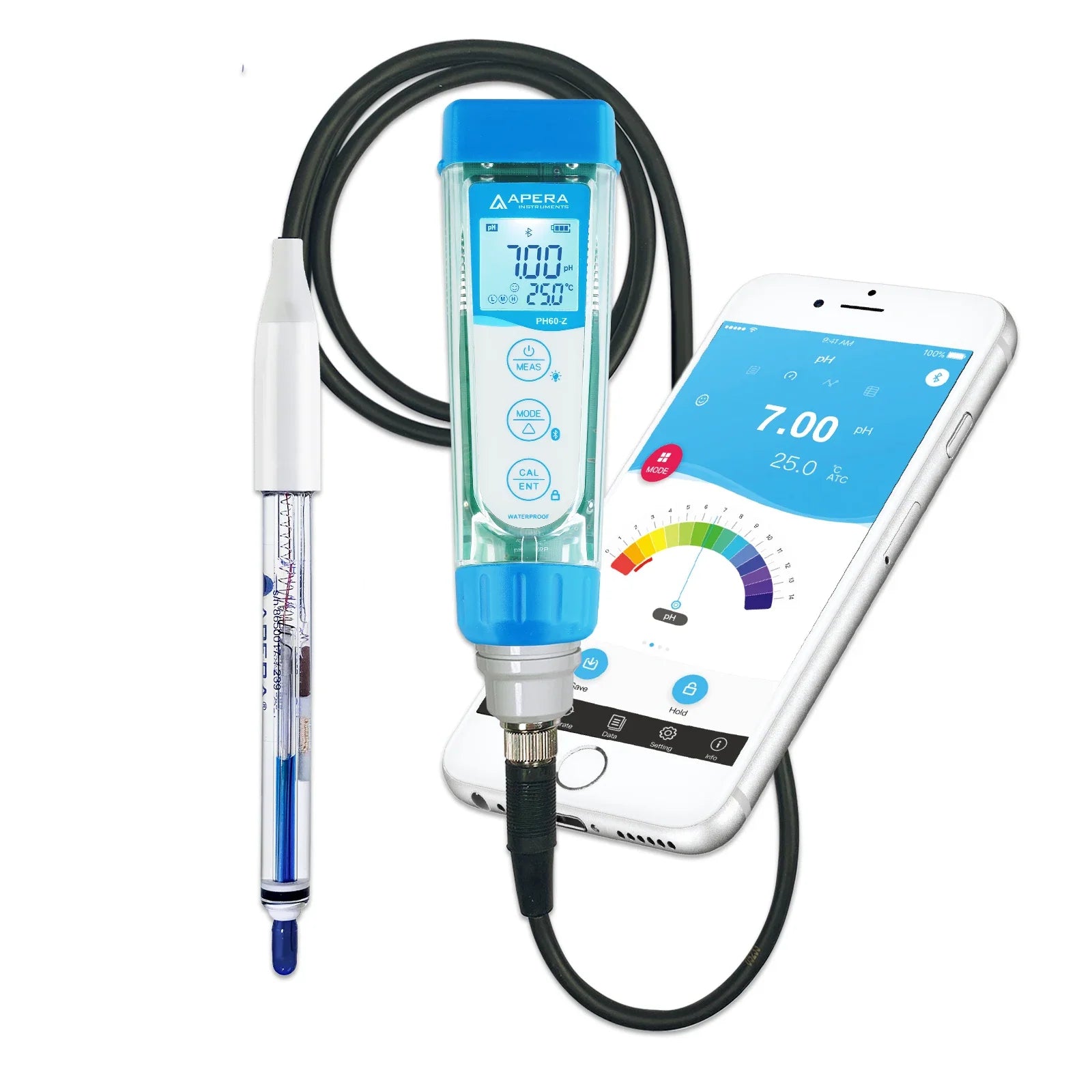Apera PH60Z-HT smart pH tester with LabSen electrode