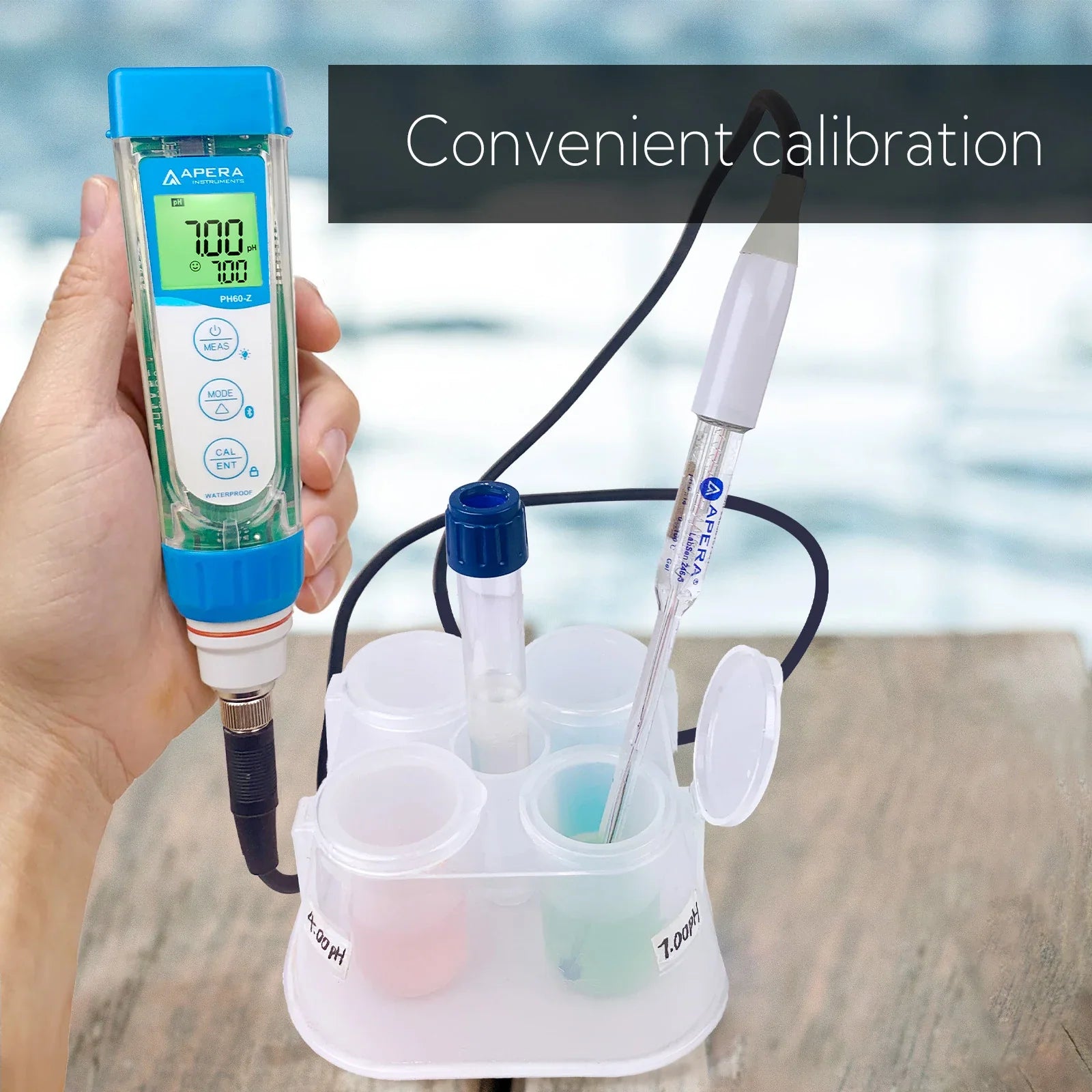 Apera PH60Z-MS calibration in the CalPod organizer