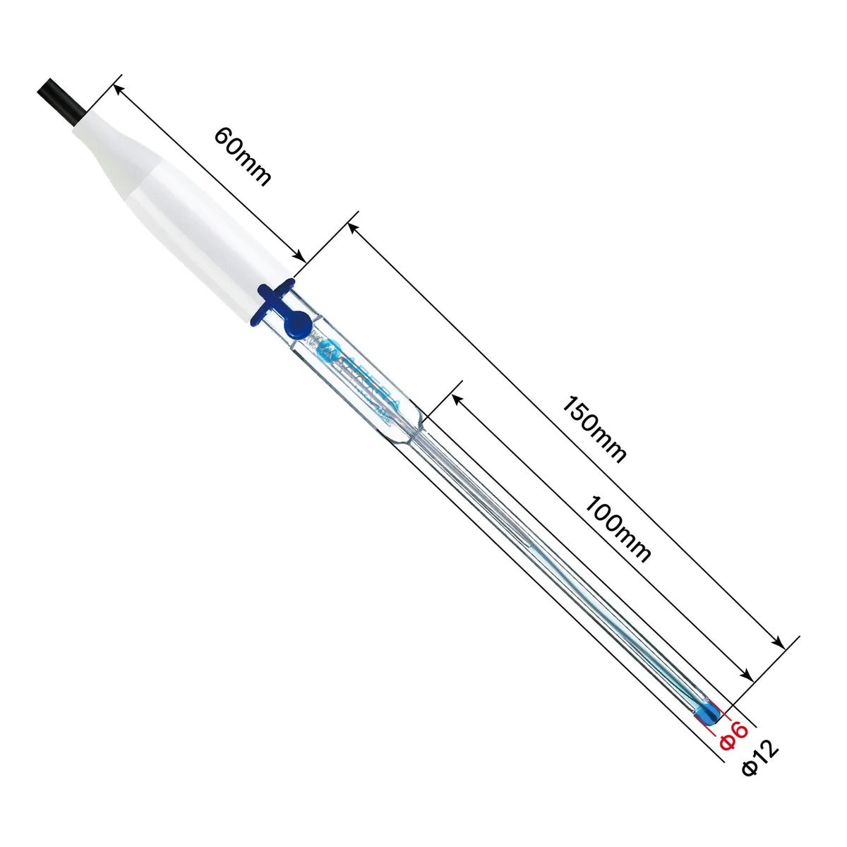 Apera PH60Z-MS electrode dimension drawing