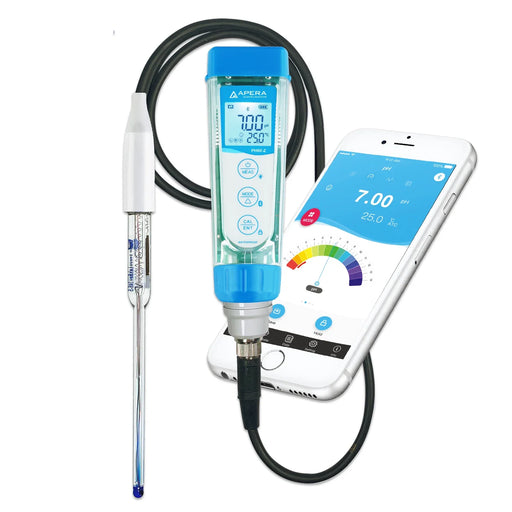 Apera Instruments PH60Z-MS Smart pH Tester Kit for Small Volumes with LabSen 246-5 Electrode Smart pH Tester Kit Apera Instruments