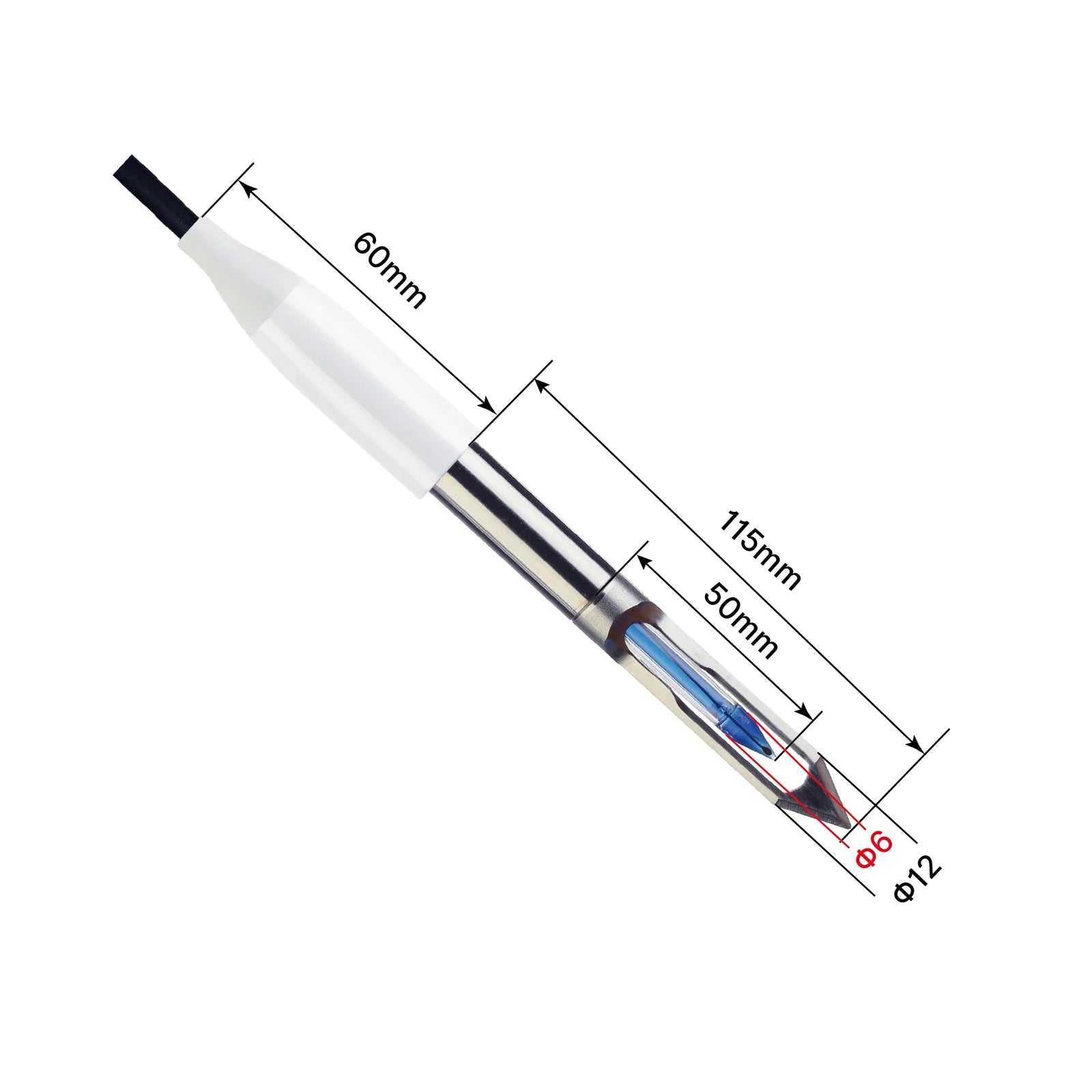 Apera PH60Z-MT electrode dimension drawing