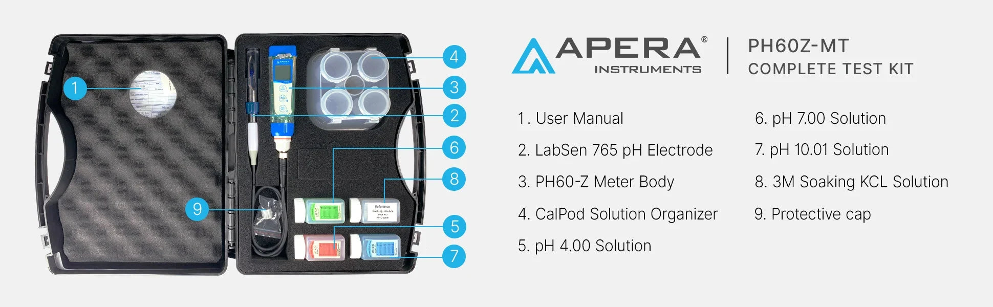 Apera PH60Z-MT complete test kit