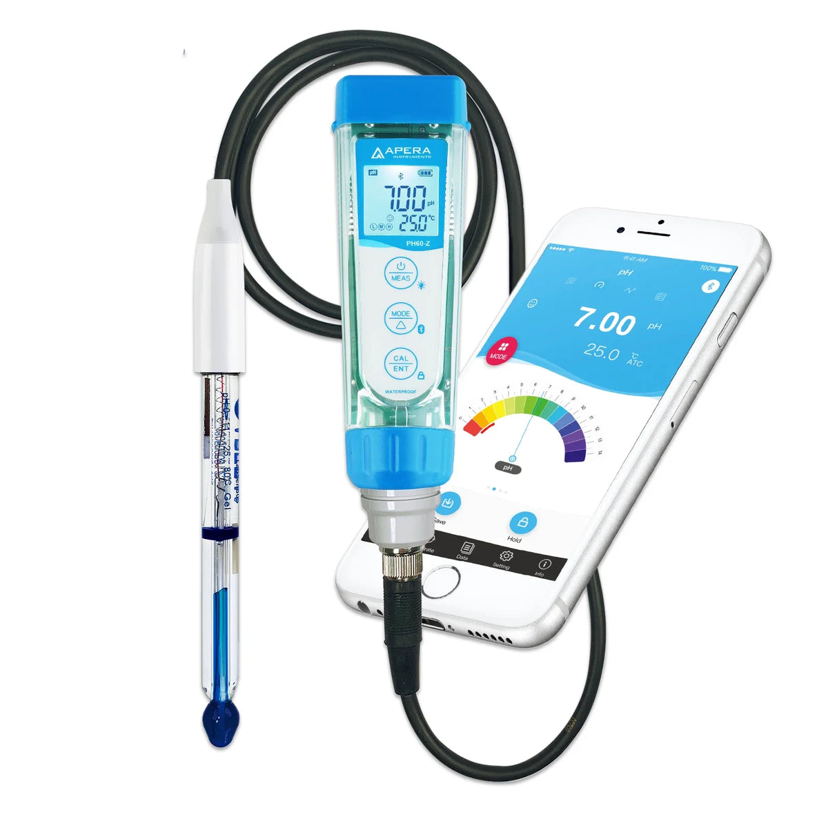 Apera PH60Z-PW smart pH tester with LabSen electrode